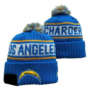 Los Angeles Chargers NFL Knit Winter Hat Beanie On Field Sideline Fleece